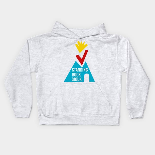 Standing Rock Sioux Kids Hoodie by Historia